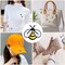 20 Pieces Bee Embroidered Patches, Cute Bumble Iron On Embroidered Applique Decoration Sewing Patches for Bags, Jackets, Jeans, Clothes DIY Patches